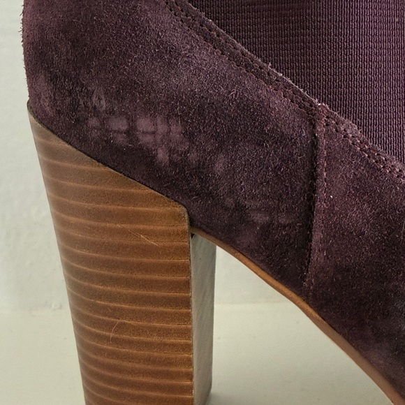 Marc Fisher Burgundy Heeled Boots - Picture 4 of 4